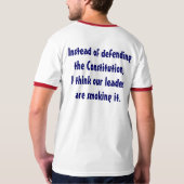 T-shirt Confirmez la constitution (Dos entier)