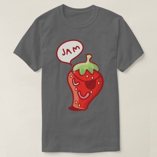 T-shirt Confiture aux fraises (Design devant)