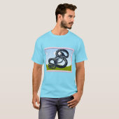 T-shirt Conflit de serpents. (Devant entier)