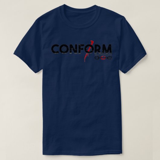 T-shirt CONFORME Résistez à la narration (Design devant)