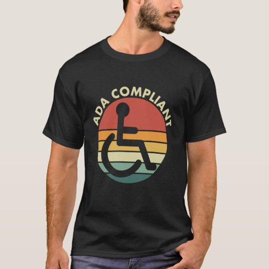 T-shirt Conformité ADA Accessibilité Conformité Handicapé (Devant)