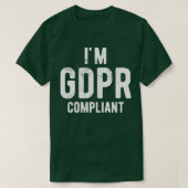 T-shirt Conformité GDPR Ix27m (Design devant)