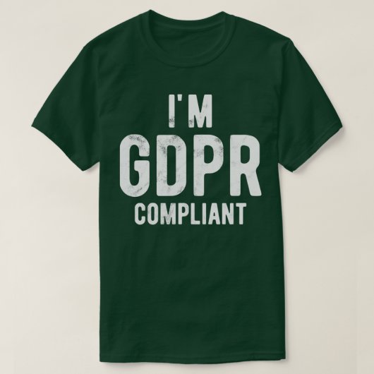 T-shirt Conformité GDPR Ix27m (Design devant)