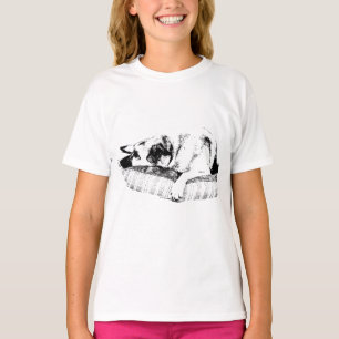 T-shirt Confort Graphique, Tee-shirt Chien au Repos