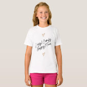 T-shirt Confortable/Confortable/Heureux/Gratuit Pour Les E (Devant entier)