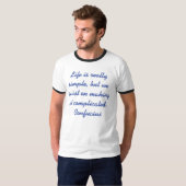 T-shirt Confucius dire (Devant entier)