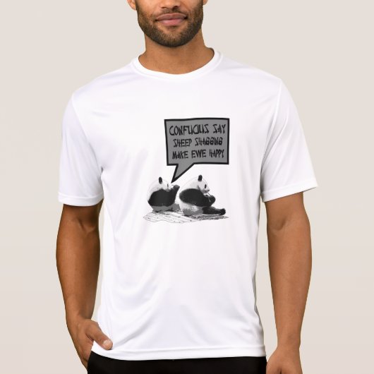 T-shirt Confucius grossier disent (Devant)