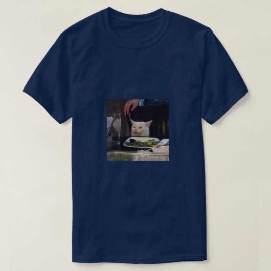 T-shirt Confus Dinner Cat (Design devant)