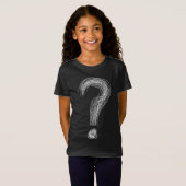 T-Shirt Confused Scribble Question Mark Chaos Overthinking (Devant entier)