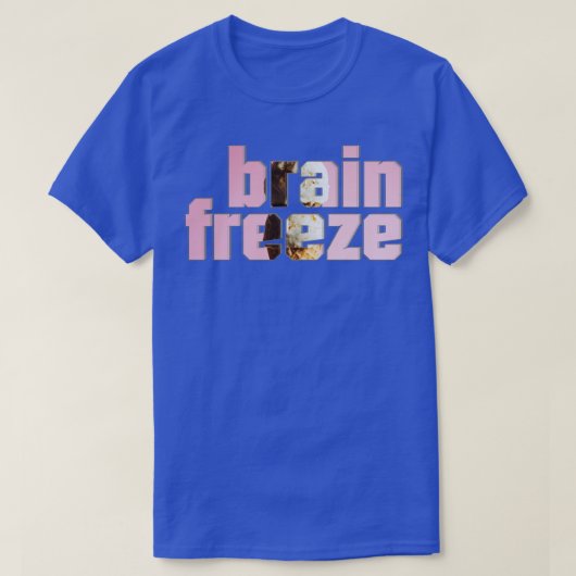 T-shirt congélation du cerveau (Design devant)