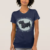 T-shirt Congenial Scottish Terrier Celebration (Devant)