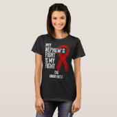 T-shirt Congenital Heart Defect My Nephew's Fight Is My Fi (Devant entier)