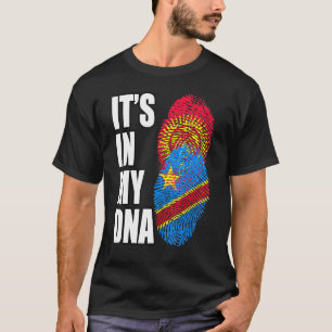 T-shirt Congo Démocratique Et Kirghize Mix Dna Herit
