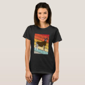 T-shirt Congo Okapi Retro Vintage Sunset (Devant entier)