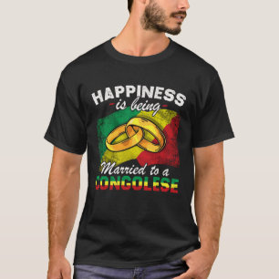 T-shirt Congo République Mariage Congolais Marié Drapeau S