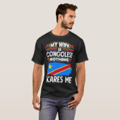 T-shirt Congolese DR Congo Congolese Flag Congolese Wife (Devant entier)