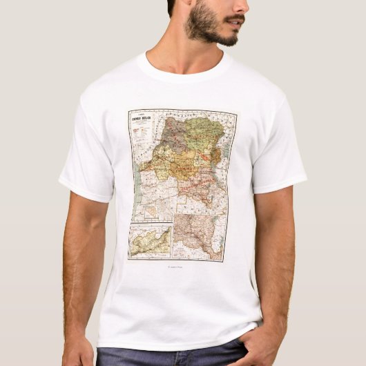 T-shirt CongoPanoramic MapCongo (Devant)