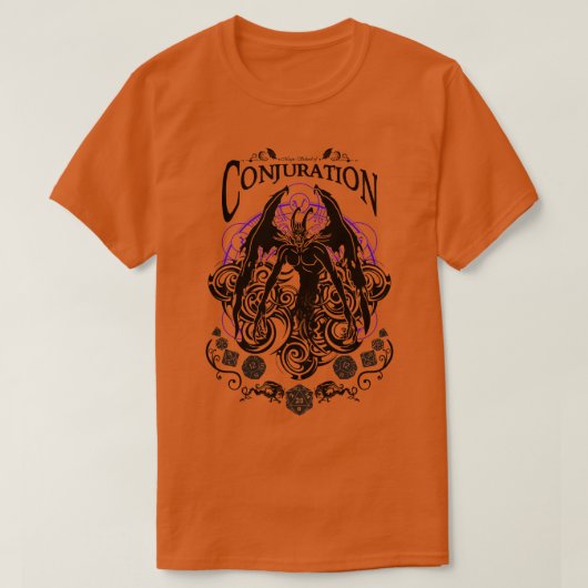 T-shirt Conjuration RPG Magic School Noir (Design devant)
