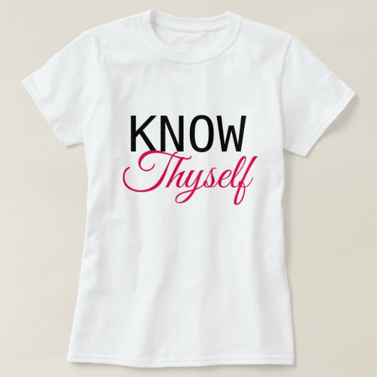 T-shirt Connais-Toi (Design devant)