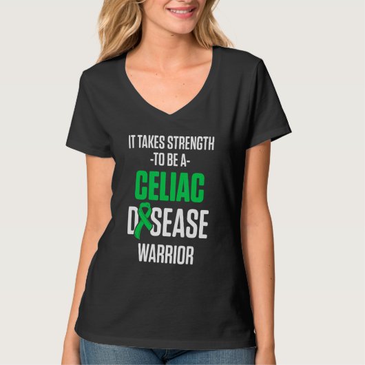 T-shirt Connaissance de la maladie coeliaque Survivant Gue (Devant)