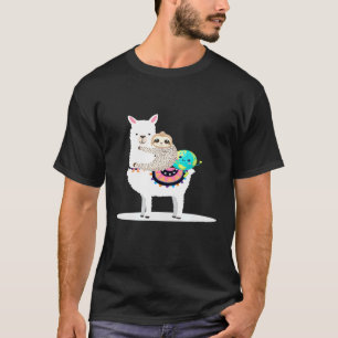 T-shirt Connaissance de l'environnement Sloth Llama Animal