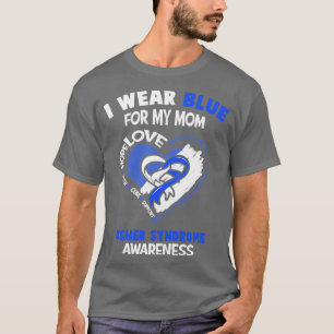 T-shirt Connaissance du syndrome Usher Je Porte Turquoise 