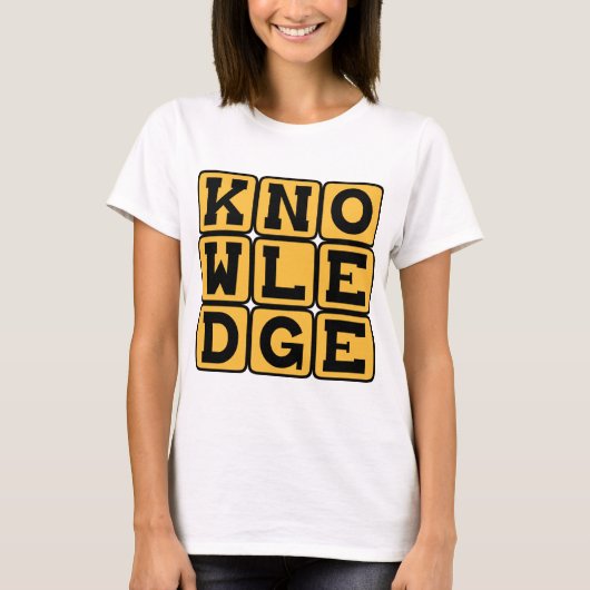 T-shirt Connaissance, Sagesse Éduquée (Devant)