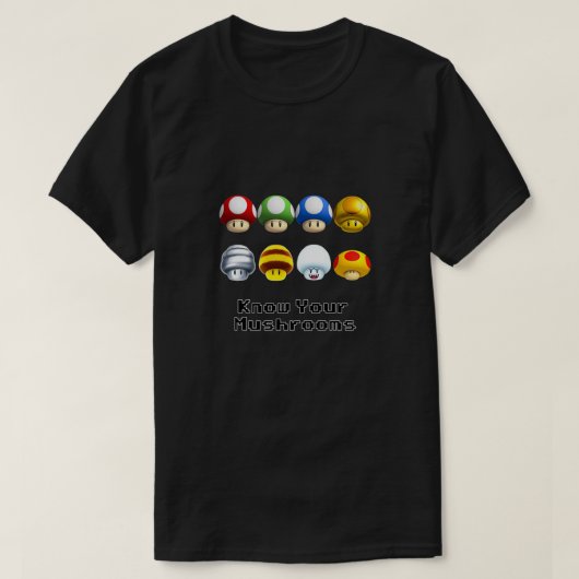 T-shirt Connaissez vos champignons (Design devant)