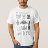 T-shirt Connaissez vos styles architecturaux Bâtiments T-s (Devant)