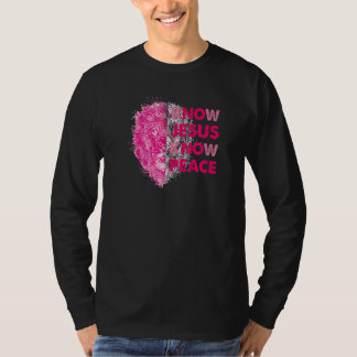 T-shirt Connaître Jésus connaître la paix Christian Jésus