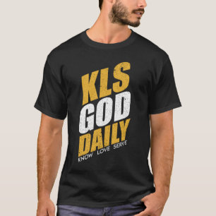 T-shirt Connaître l'amour Servir Dieu Tee - shirt chrétien