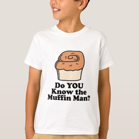 T-shirt connaître l'homme au muffin (Devant)