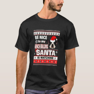 T-shirt Connaître Père Noël French Bulldog