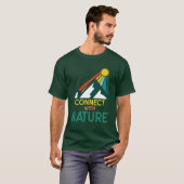 T-shirt Connectez-vous à la nature - été. (Devant entier)