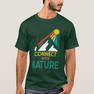 T-shirt Connectez-vous à la nature - été.