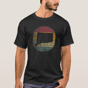 T-shirt Connecticut Cadeau Vintage détendu Retro Sunset M