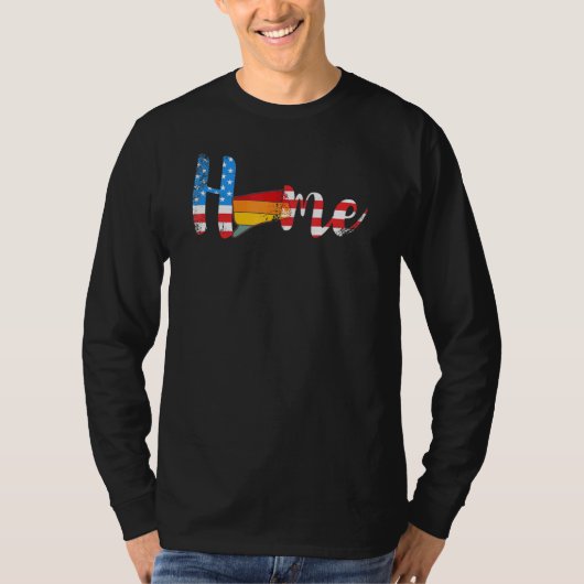 T-shirt Connecticut Home State Pride Map Usa (Devant)