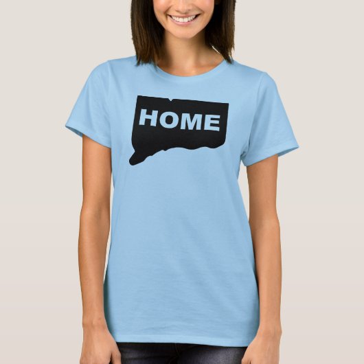 T-shirt Connecticut Maison Loin de l'État Tees (Devant)