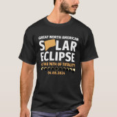 T-shirt Connecticut On The Path Of Totality Solar Eclipse  (Devant)