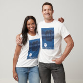 T-shirt ConnecticutBear dans le clair de lune (Unisexe)