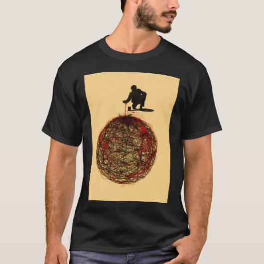 T-shirt Connexion Abstraite (Devant)