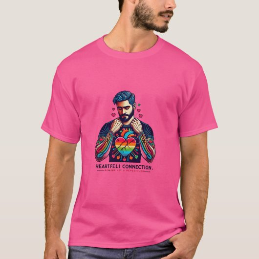 T-shirt Connexion coeur (Devant)