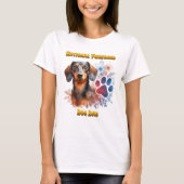 T-shirt Connexion Dachshund : Un Bond Pawesome (Devant)