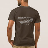 T-shirt connu et inconnu de citation (Dos)