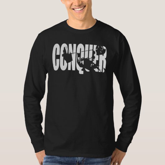 T-shirt Conquer Banc Presse Motivation (Devant)