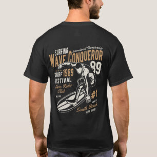 T-shirt Conquérant de vague de surf vintage