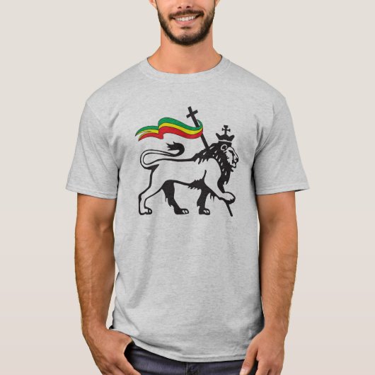 T-shirt Conquering Lion of Judah Rastafari (Devant)
