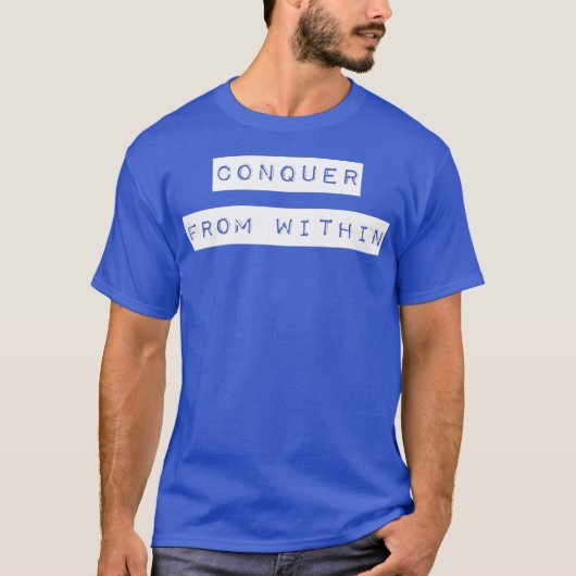 T-shirt Conquérir À Partir D'Un Devis Positif (Devant)