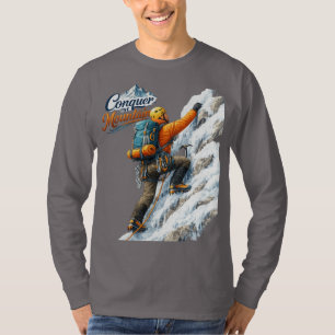 T-shirt Conquérir La Montagne Aventure d'Alpinisme Hommes
