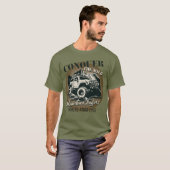 T-shirt Conquérir la nature - marron (Devant entier)